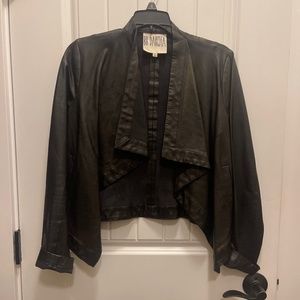 Jacket faux leather black